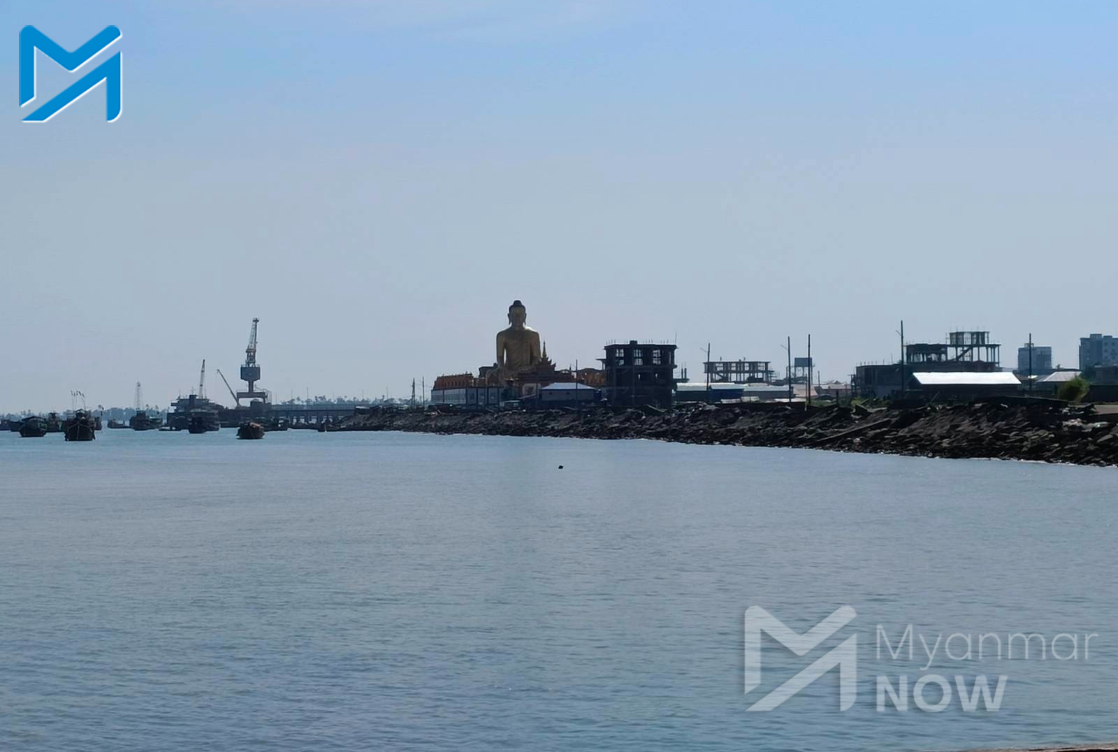 ပြည်နယ်မြို့တော် စစ်တွေကို ယခုရက်ပိုင်းက တွေ့ရစဉ်။ (ဓာတ်ပုံ-Myanmar Now)
